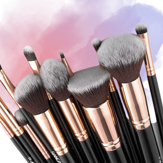 Beautylls - Set of 11 make-up brushes + case - Beautylls